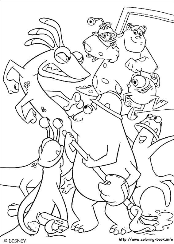 Monsters, inc. coloring picture